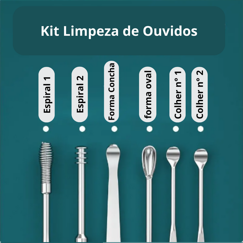 KIT LIMPEZA DE OUVIDO SECURE